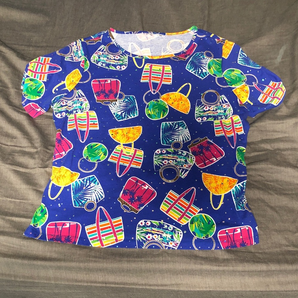 🛍️ Vacation Purses Print Short Sleeve Tee